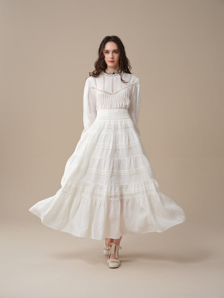 Minna 21 | Edward Linen Lace Blouse