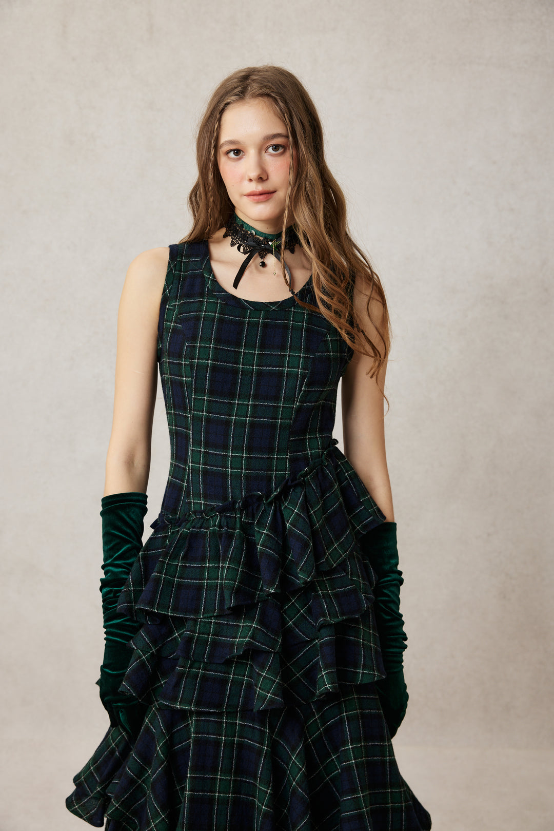 Offred 17 | 100% wool layered dress gown