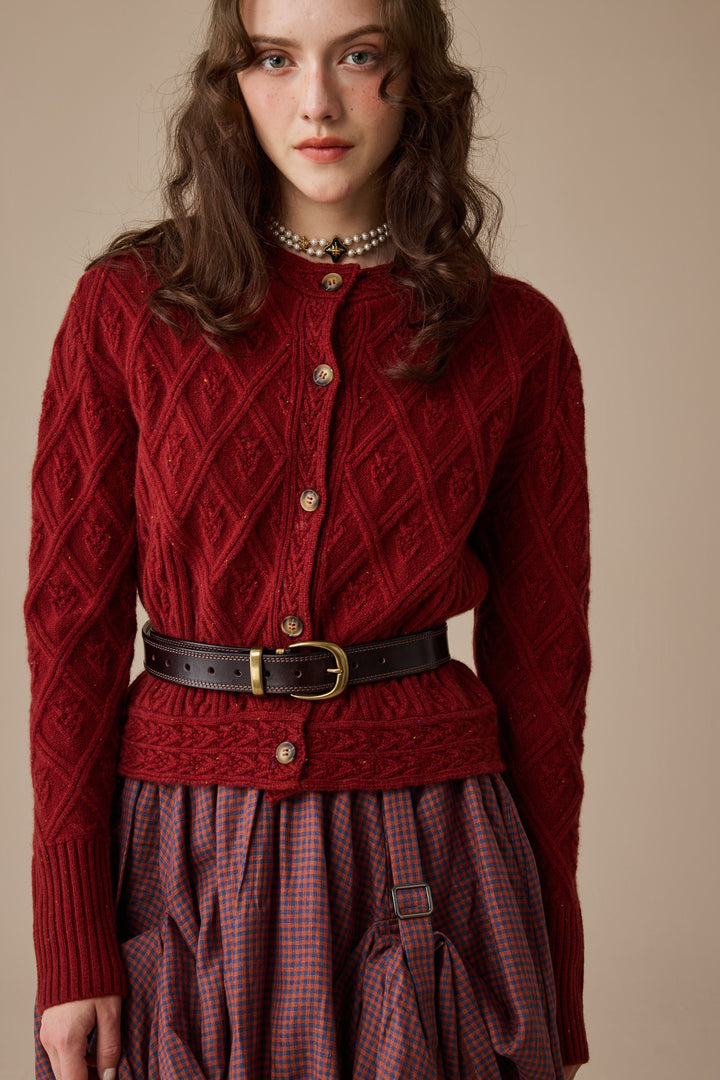 Flurry 17 | 100% Wool Sculptured Knitwear Cardigan