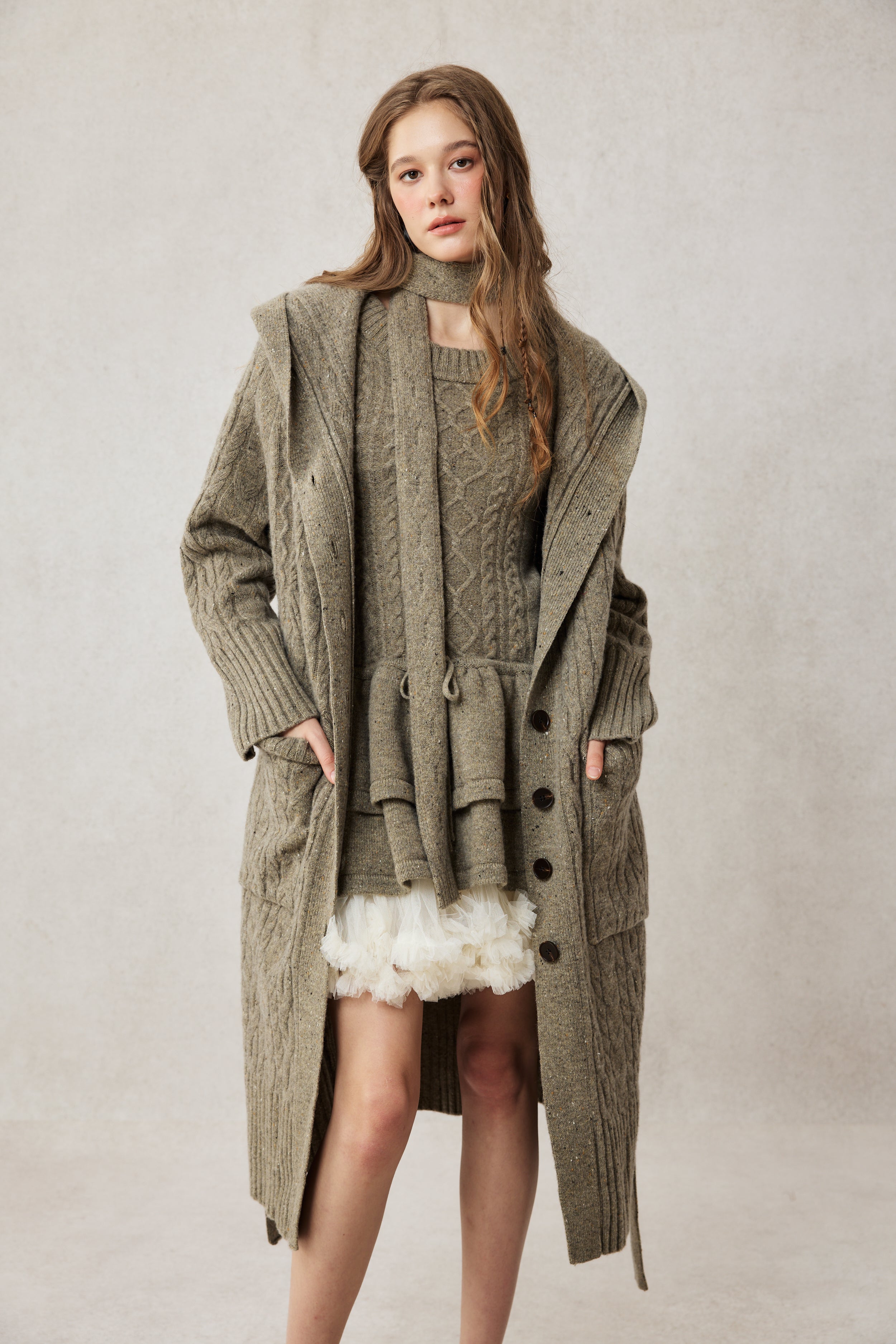 Maxi Hooded Wool Coat Cloak (8 Colors) – Linennaive