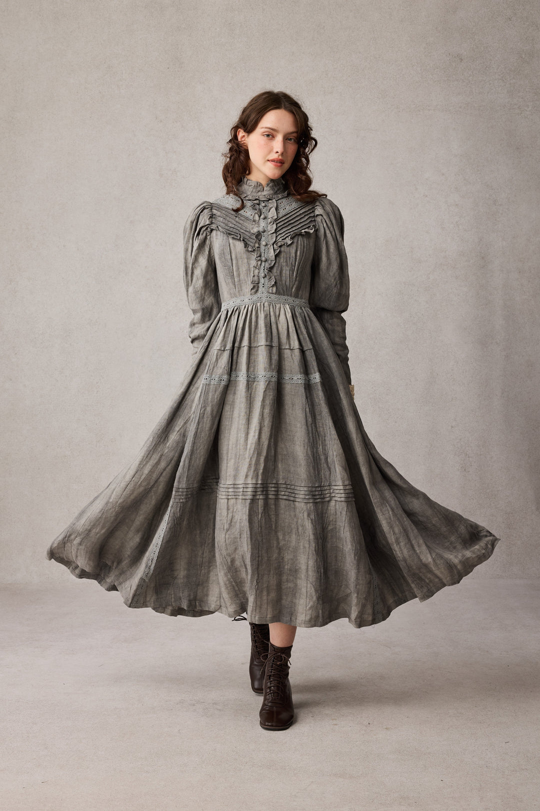 MARY 18 | VINTAGE LINEN DRESS GOWN