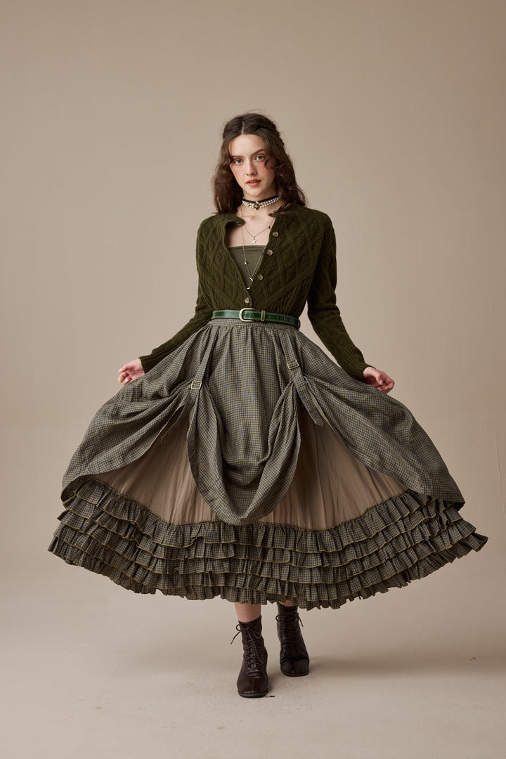 Anna 21 | Layered Linen Skirt (Adjustable)