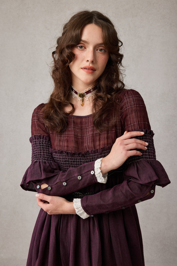 Orchid 19 |romantic linen gown