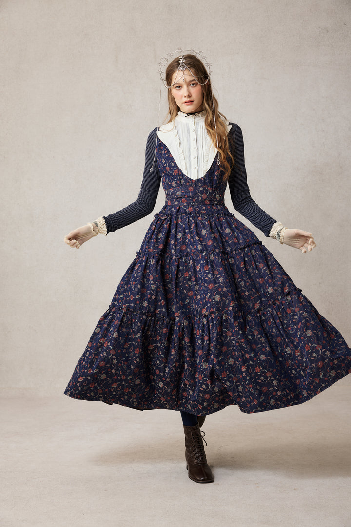 Úrsula 24 | Vintage linen Tiered Dress