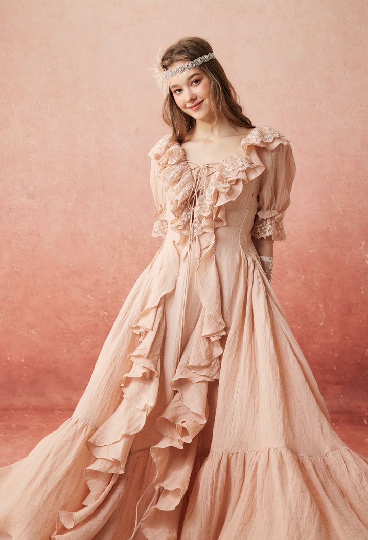 Dewdrops 16 | Maxi Linen Dress Gown