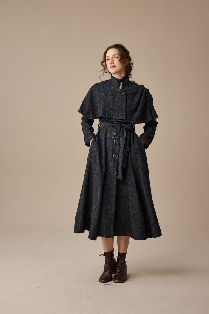 Wendy 15 | 100% Wool Dress & Cape (2 pieces)