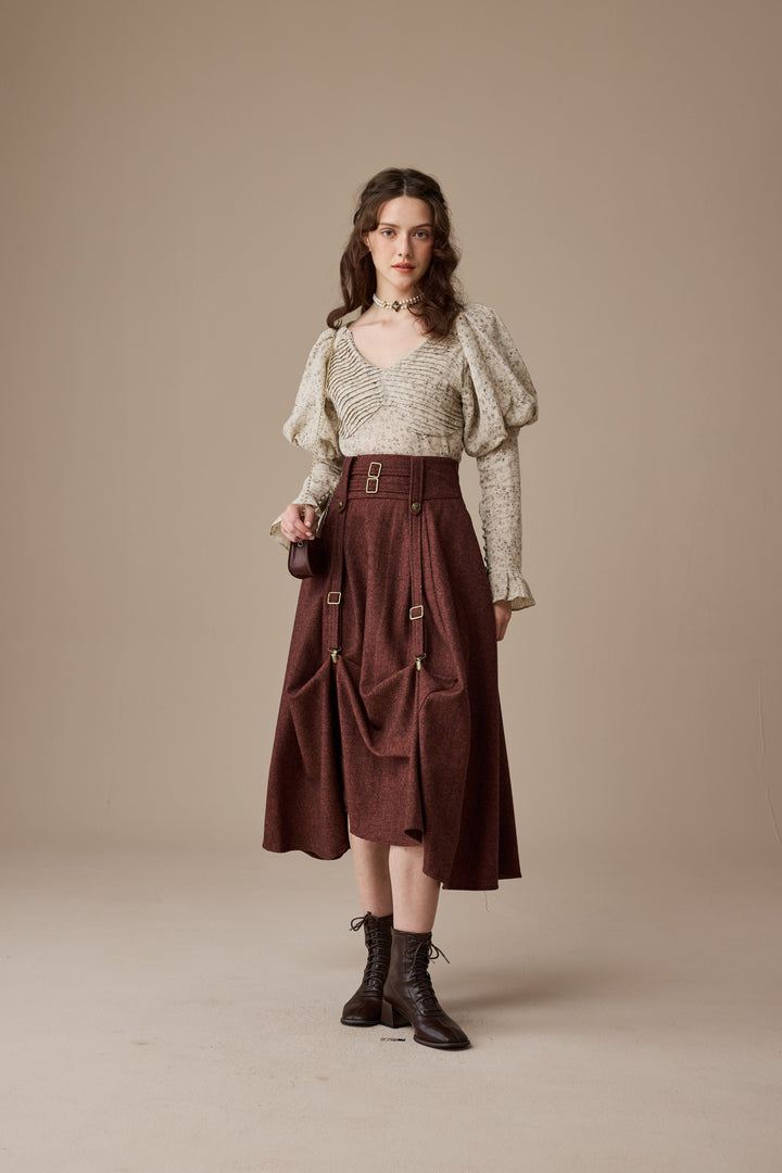 Sonia 33 |pintucked linen blouse