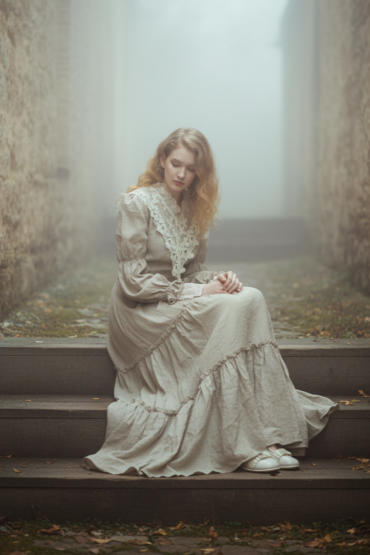 Leona 21 | Lace Maxi Linen Dress