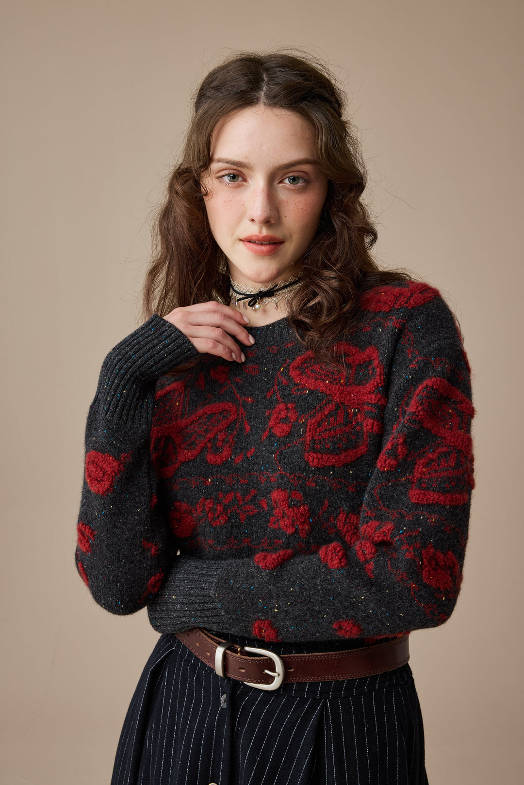 Nutcracker 24 |100% Wool Floral Jumper Sweater