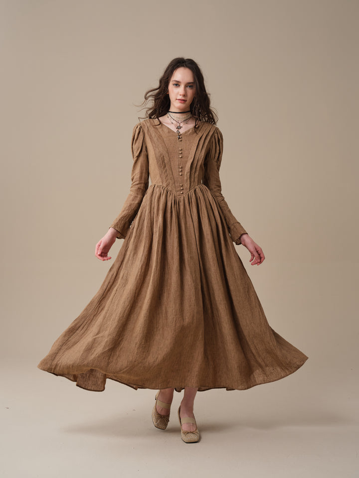 Madder 05 | Tailored Linen Corset Dress