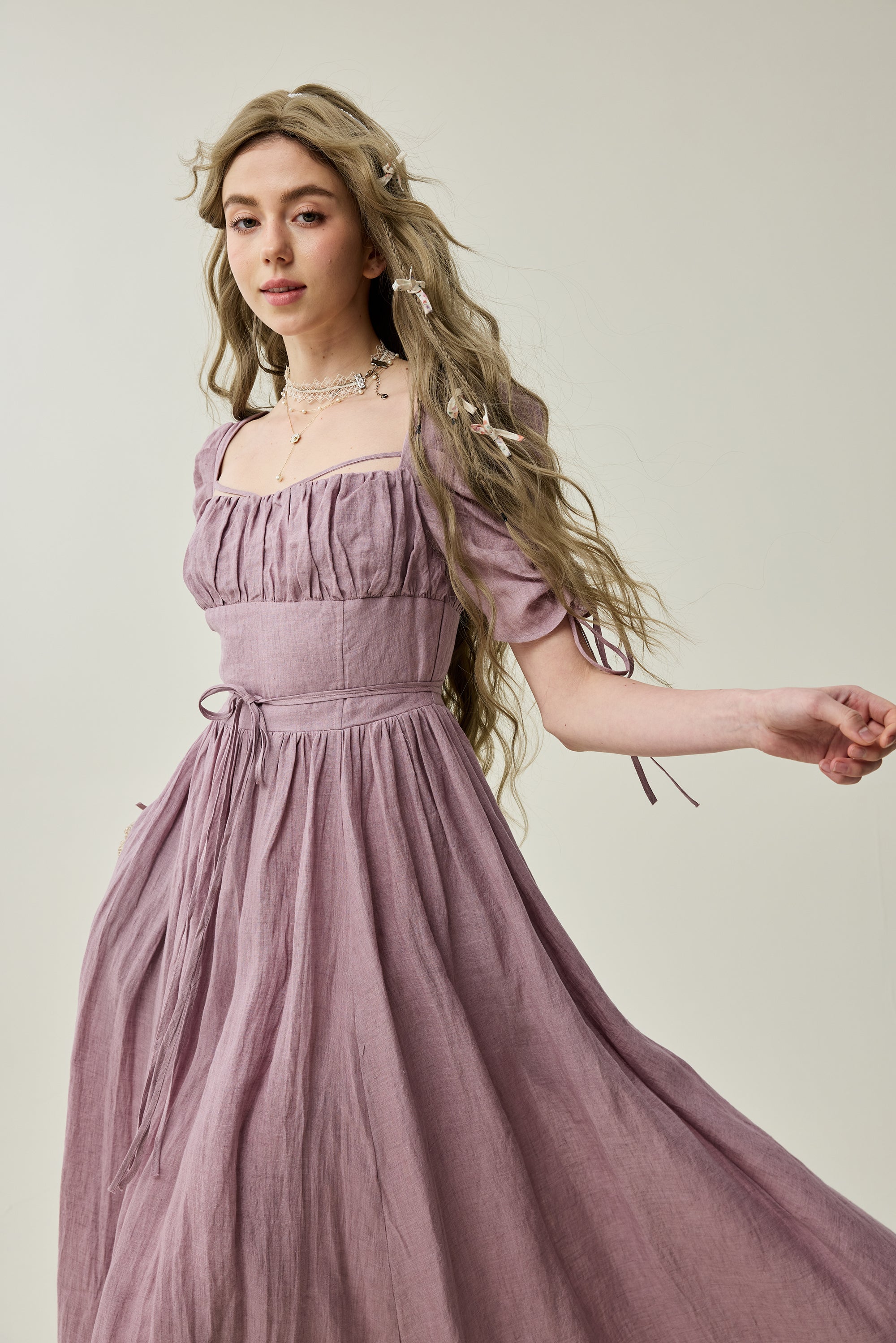 Monette 27 | Corset Linen Dress – Linennaive