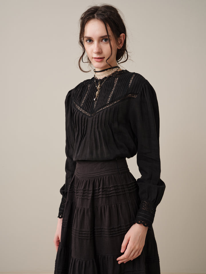 Minna 21 | Edward Linen Lace Blouse