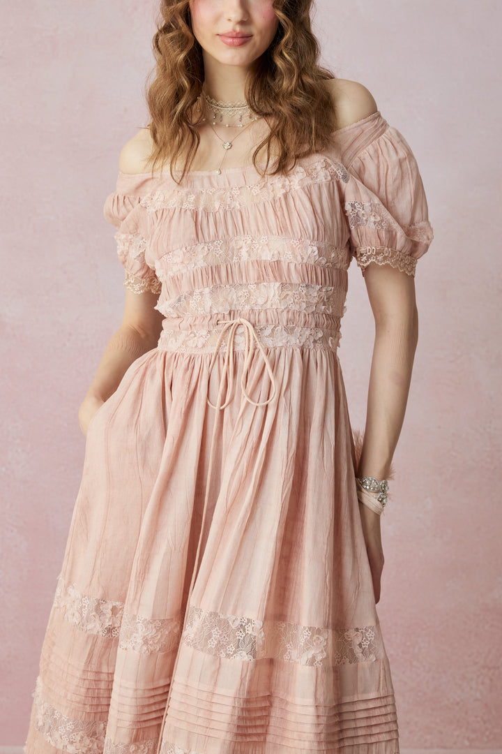 Dawn 17 | Lace Linen Dress Gown