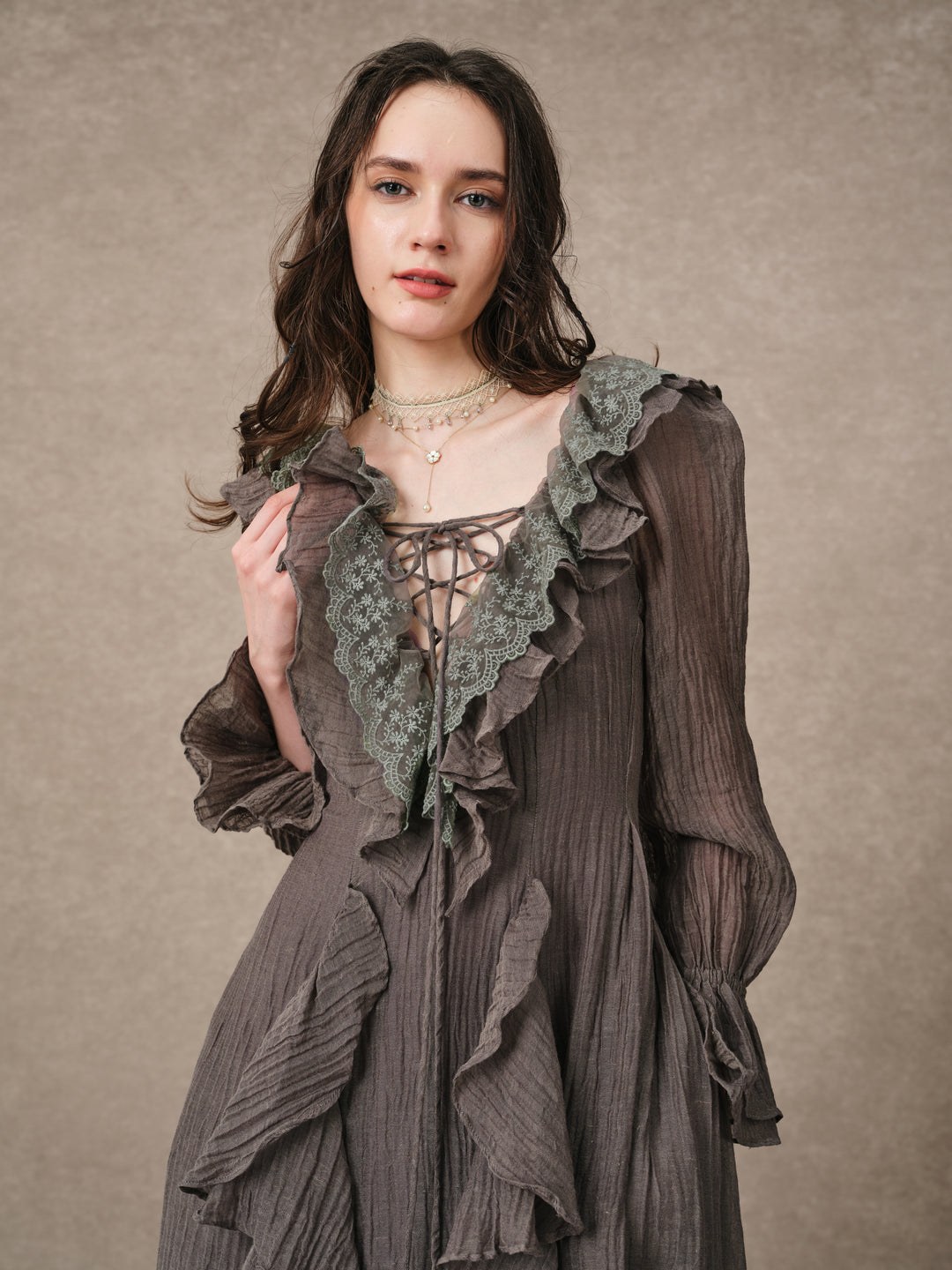 Dewdrops 16 | Maxi Linen Dress Gown