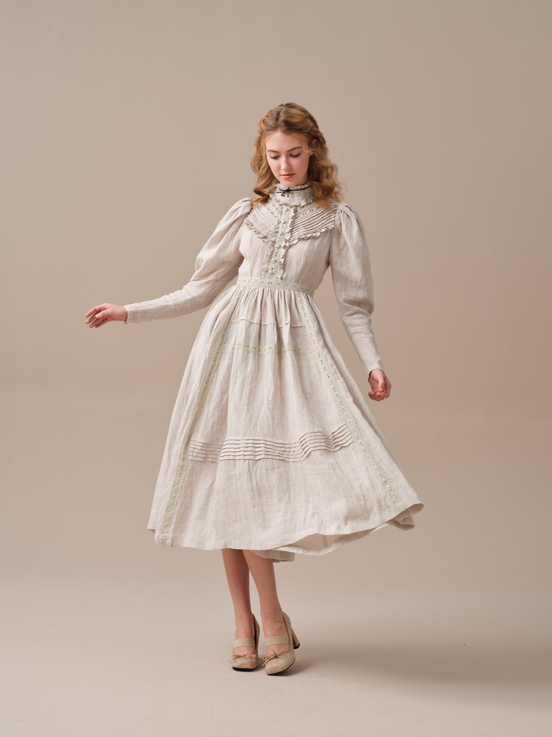 Mary Dress in Linen, USA main image 1