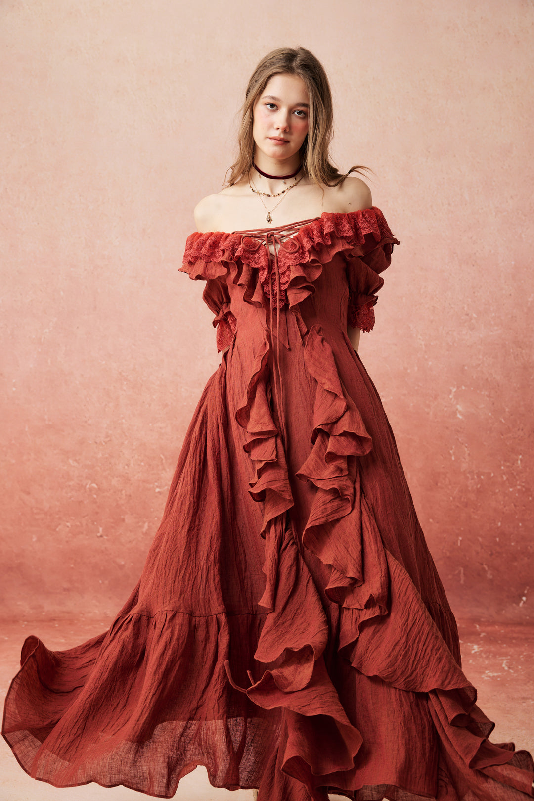 Dewdrops 16 | Maxi Linen Dress Gown