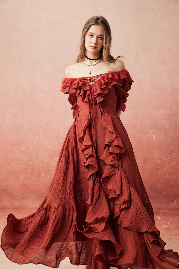 Dewdrops 16 | Maxi Linen Dress Gown