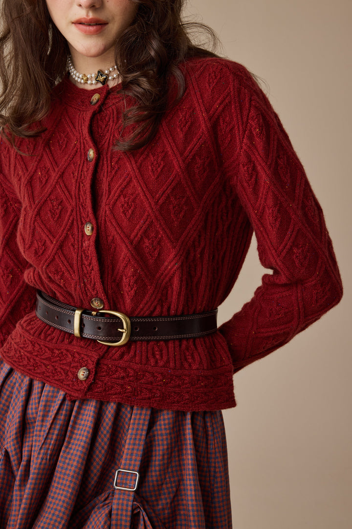 Flurry 17 | 100% Wool Sculptured Knitwear Cardigan