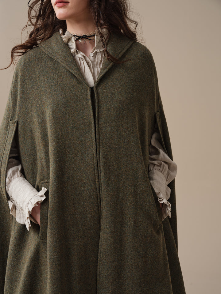 Martha 03 | 100% Wool Cape Duster