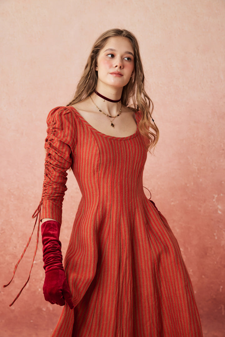 Crystal 17 | Victorian maxi linen dress