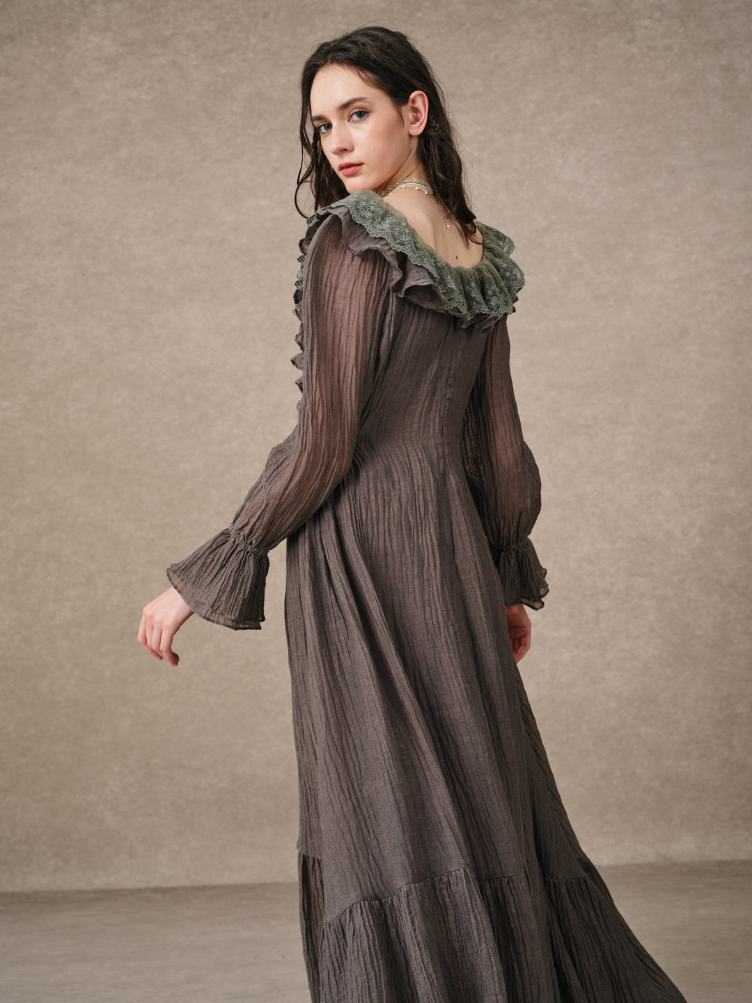Dewdrops 16 | Maxi Linen Dress Gown