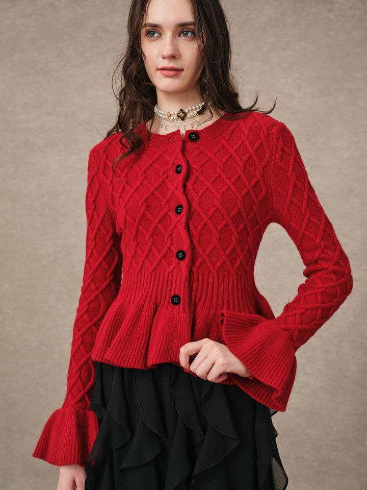 Freya | 100% Wool Cardigan