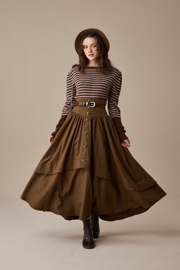 Oxford 13|100% wool classic striped pullover jumper