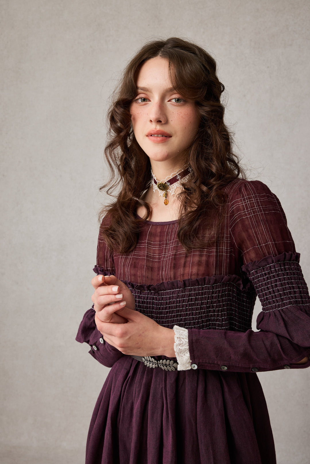 Orchid 19 |romantic linen gown