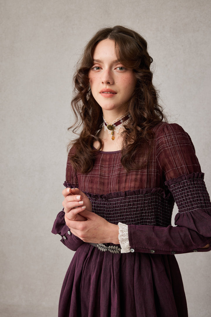 Orchid 19 |romantic linen gown