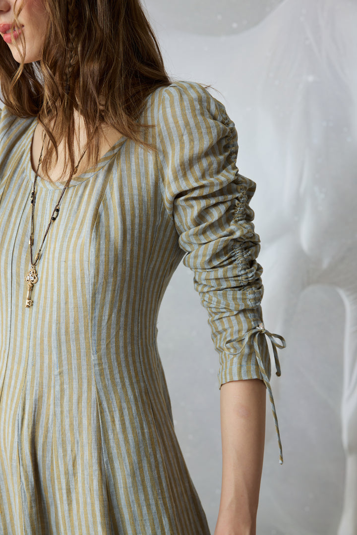 Crystal 17 | Victorian maxi linen dress