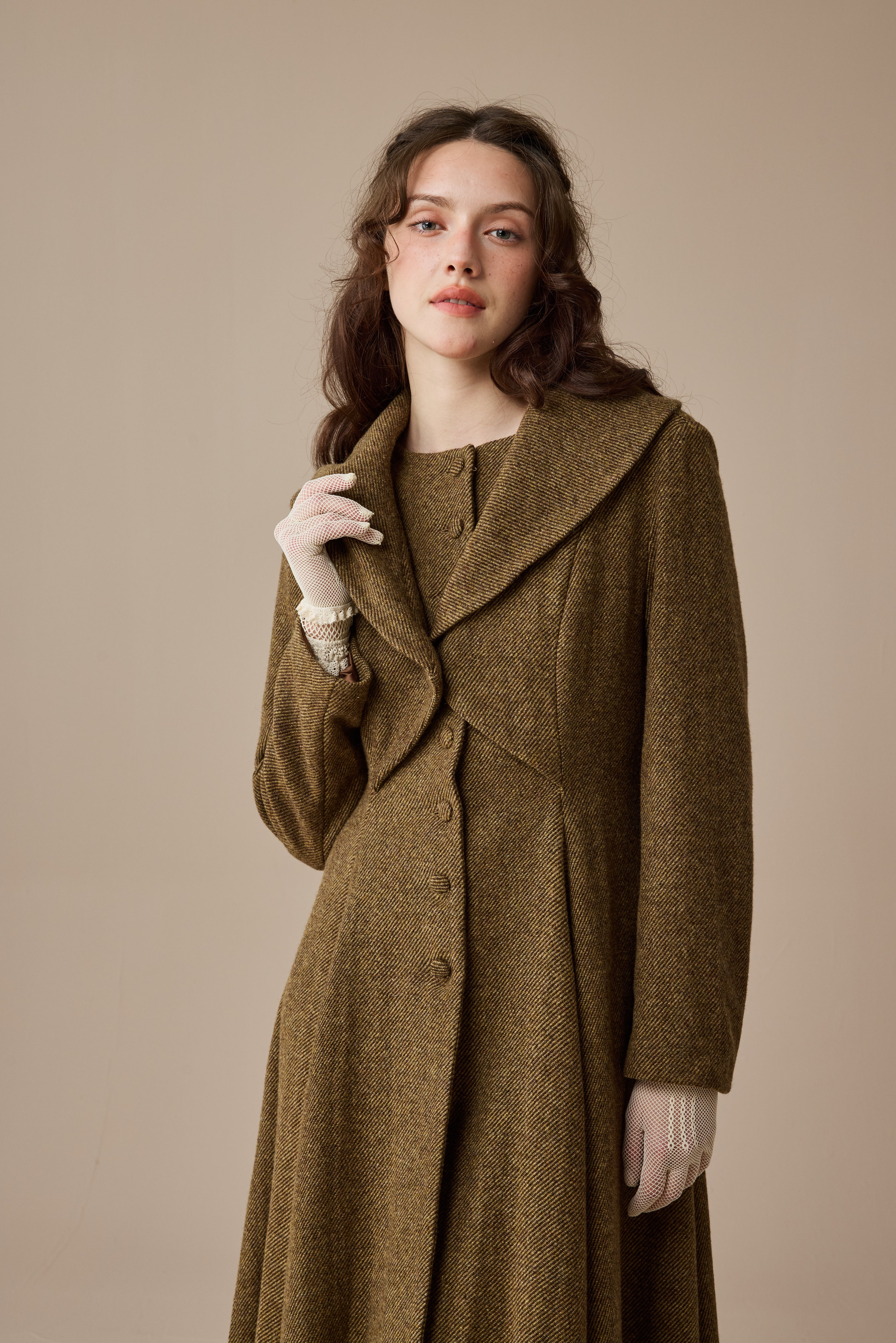 ジャケット・アウター Vintage Roberta di Camerino wool100%coat Roberta di Camerino Wool and Leather Coat