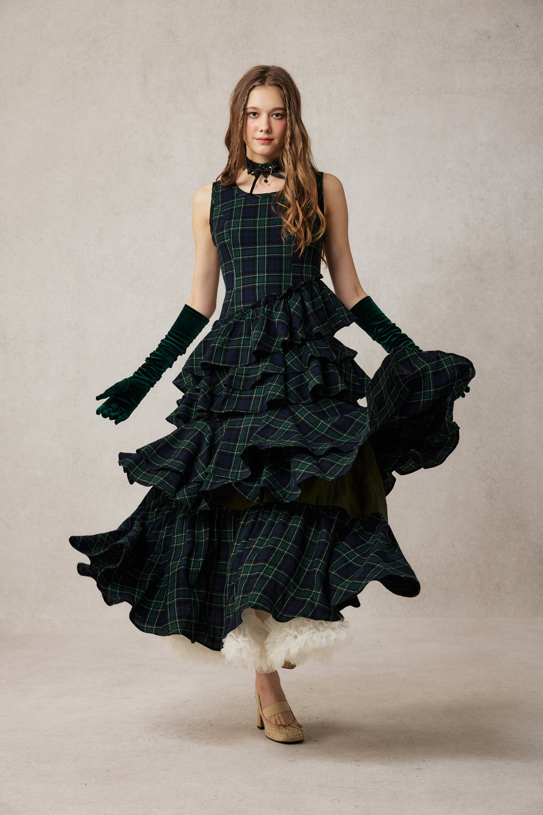 Offred 17 | 100% wool layered dress gown