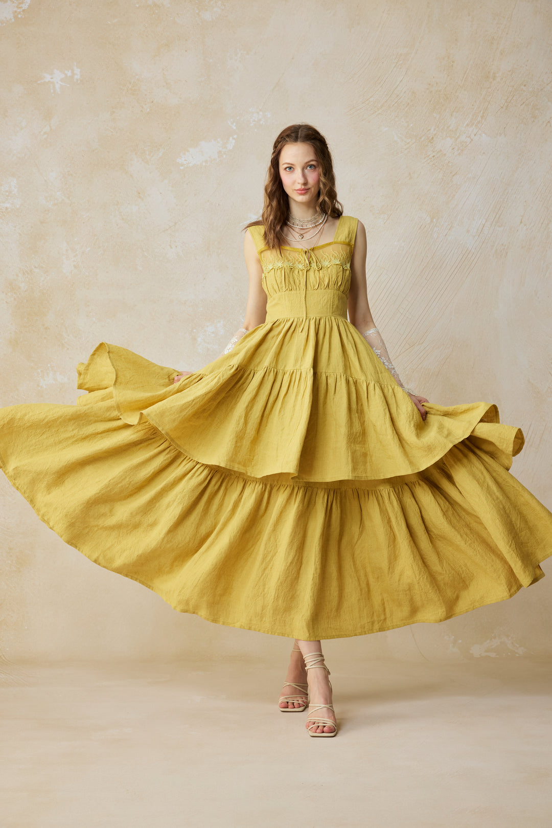 Amélia 29 |Victorian linen dress & skirt （2 pieces)