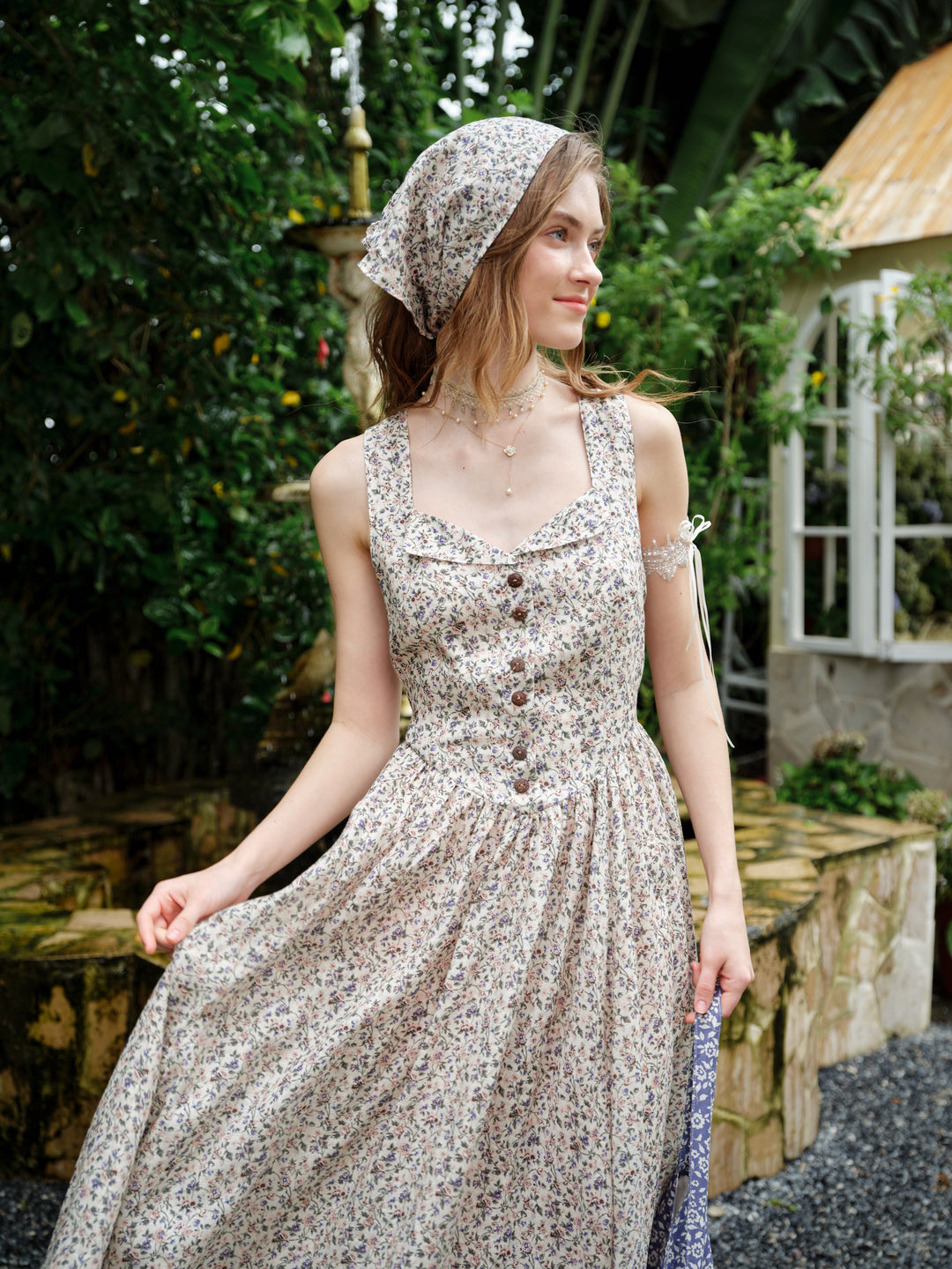 cream linen dress Timeless Touch Oatmeal Midi weddings etc. Bohemian Linen Dress in Cream,