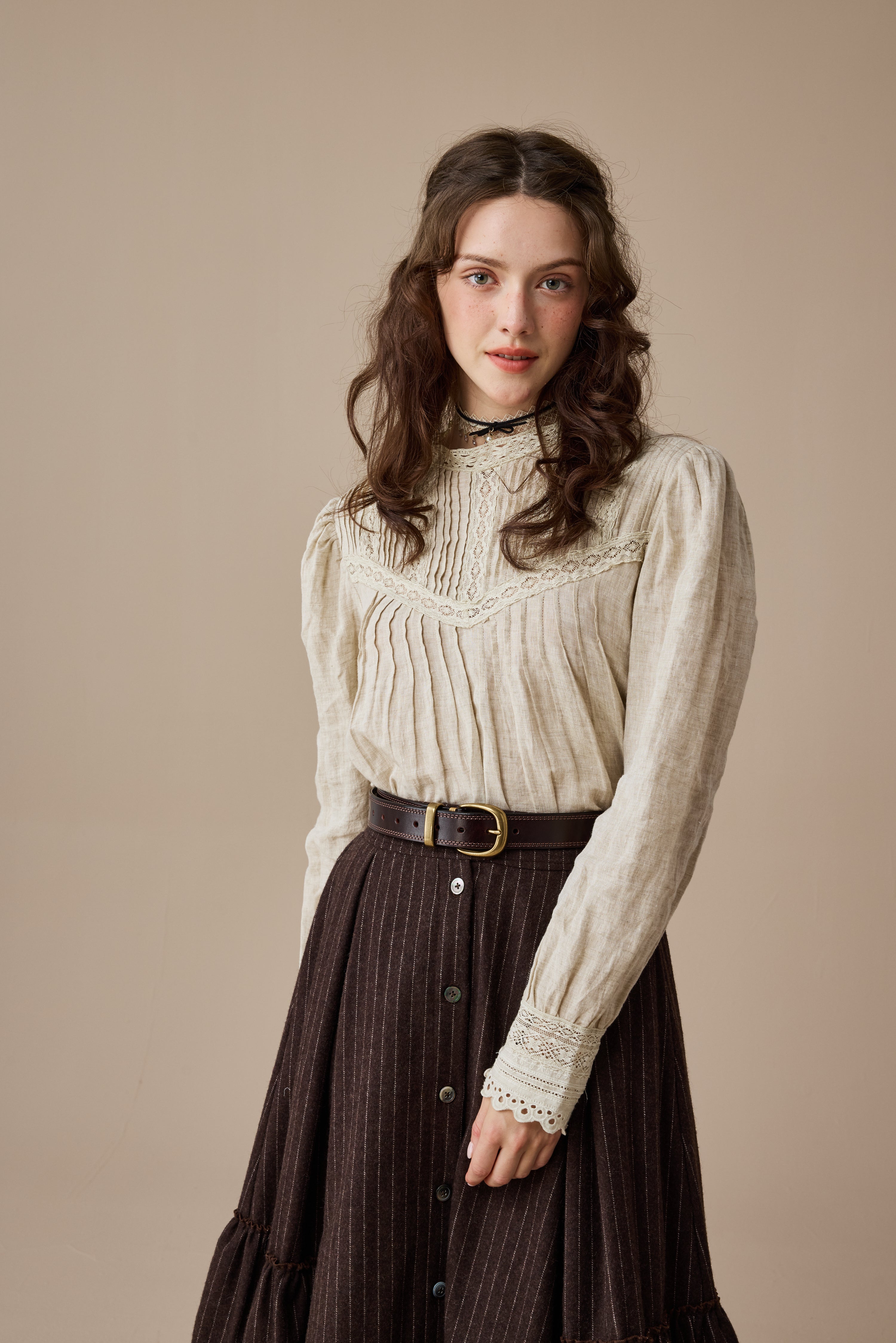 miyumiyu 　L'Appartement Blouse Lula Blouse - Cherry Blossom Multi Silk - PAIGE