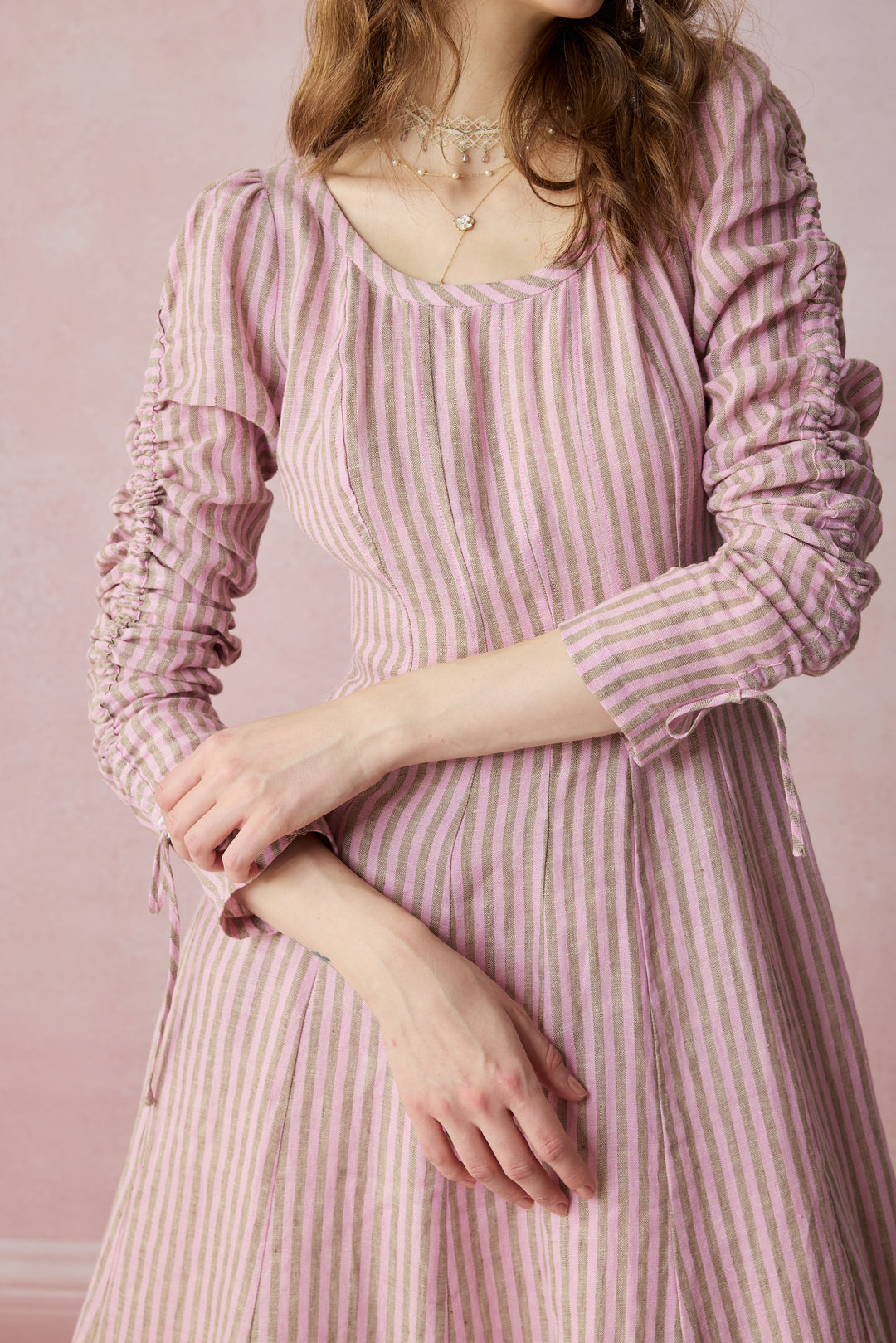 Crystal 17 | Victorian maxi linen dress