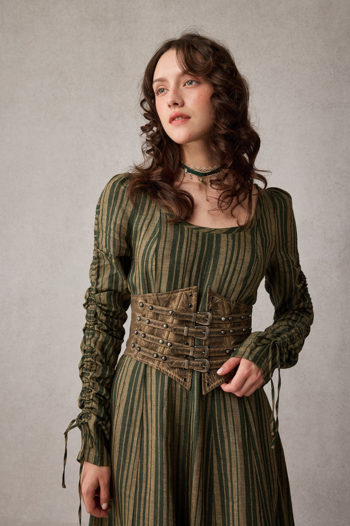 Crystal 17 | Victorian maxi linen dress