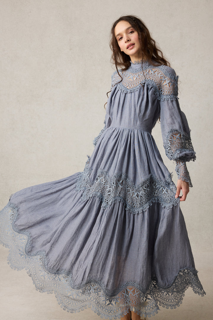 Pearlman 25 | Lace Linen Dress Gown