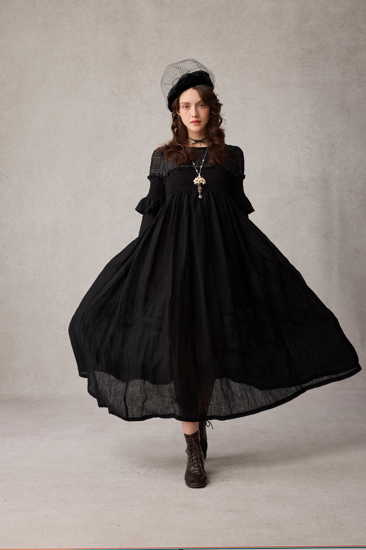 Orchid 19 |romantic linen gown