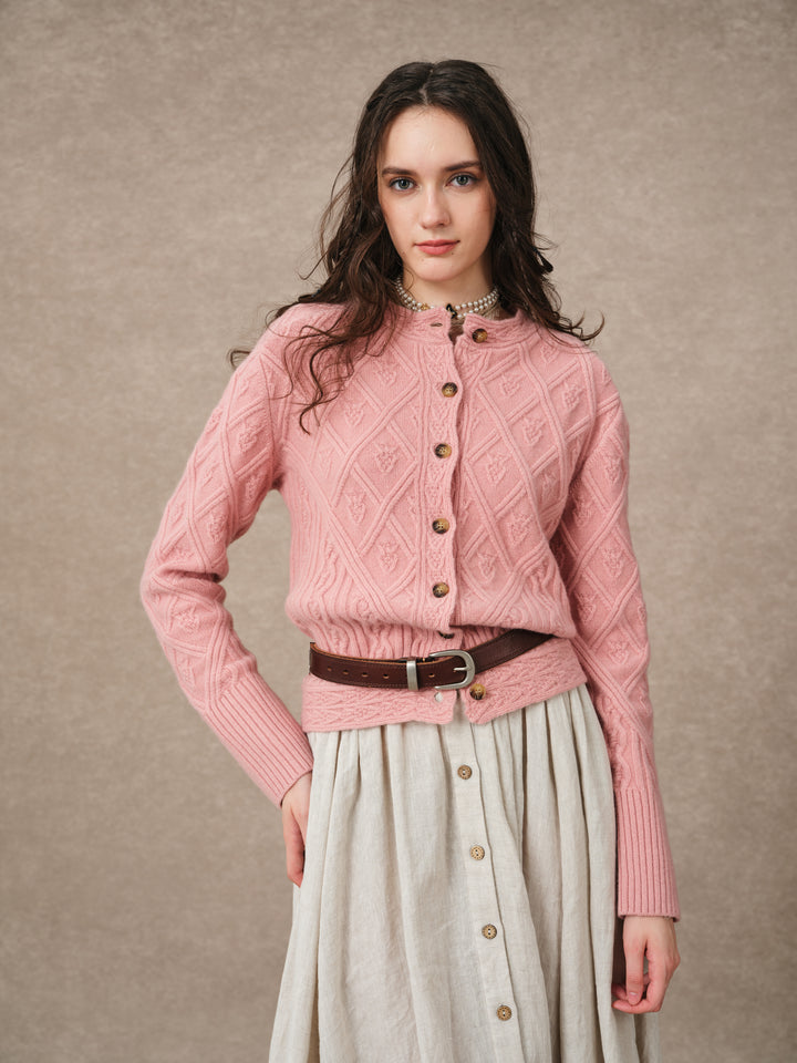 Flurry 17 | 100% Wool Sculptured Knitwear Cardigan