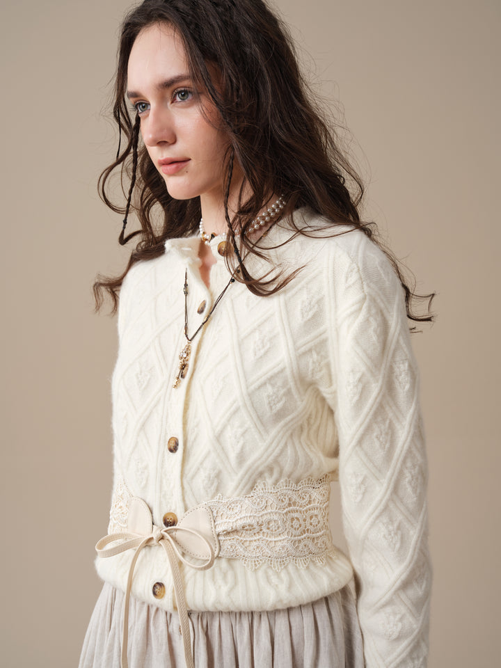 Flurry 17 | 100% Wool Sculptured Knitwear Cardigan