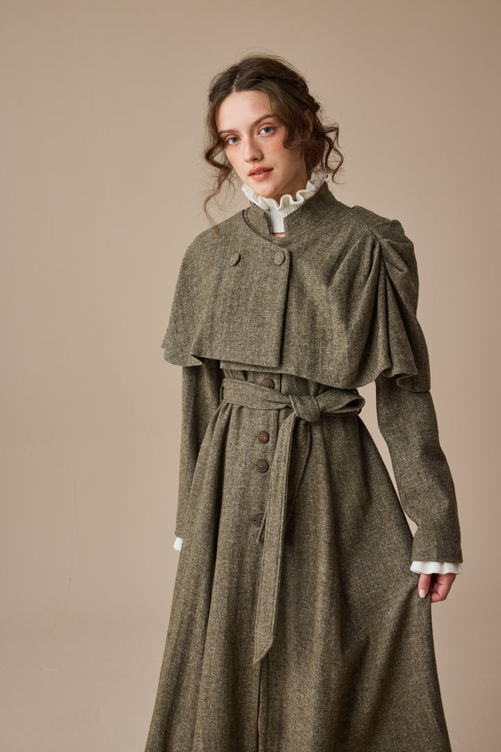 Wendy 15 | 100% Wool Dress & Cape (2 pieces)