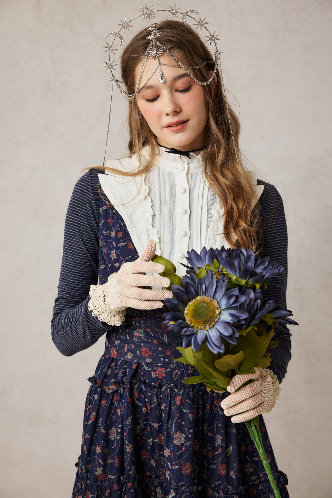 Úrsula 24 | Vintage linen Tiered Dress