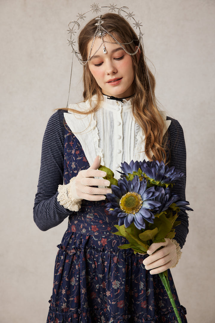 Úrsula 24 | Vintage linen Tiered Dress