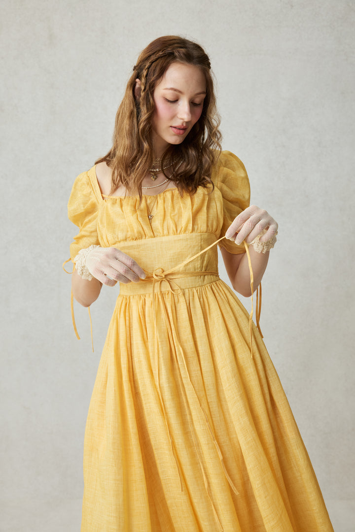 Monette 27 | Corset Linen Dress