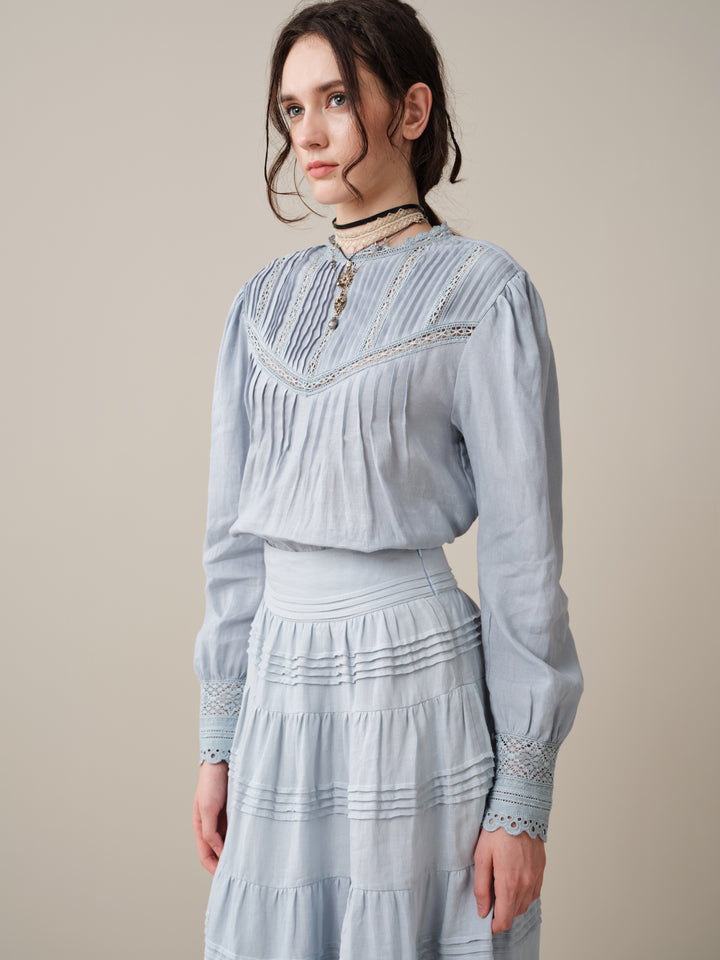 Minna 21 | Edward Linen Lace Blouse