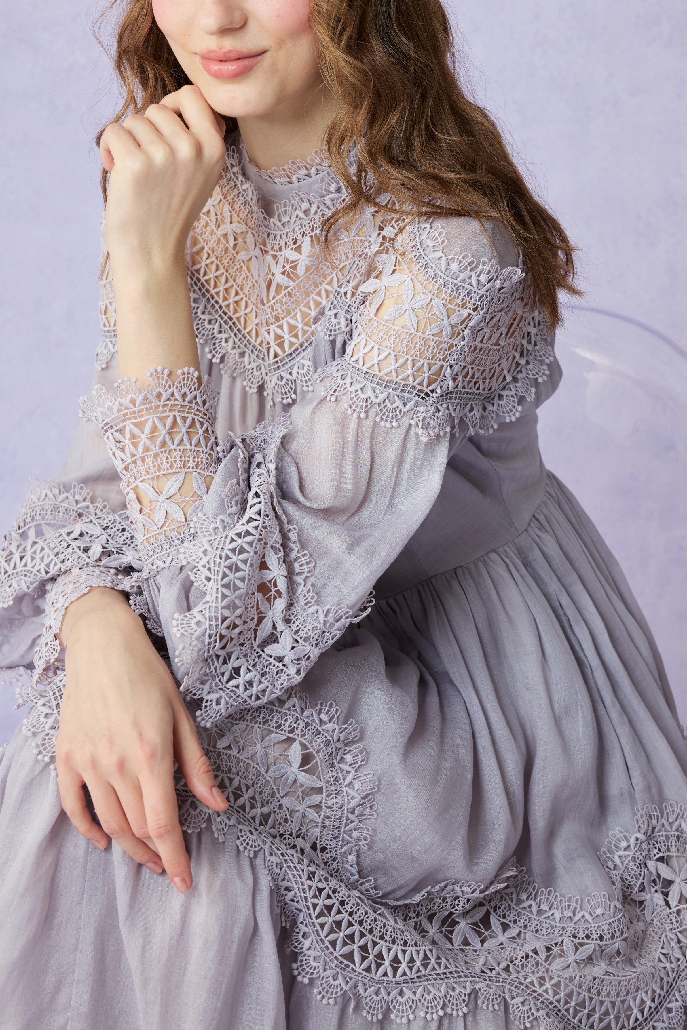 Pearlman 25 | Lace Linen Dress Gown – Linennaive