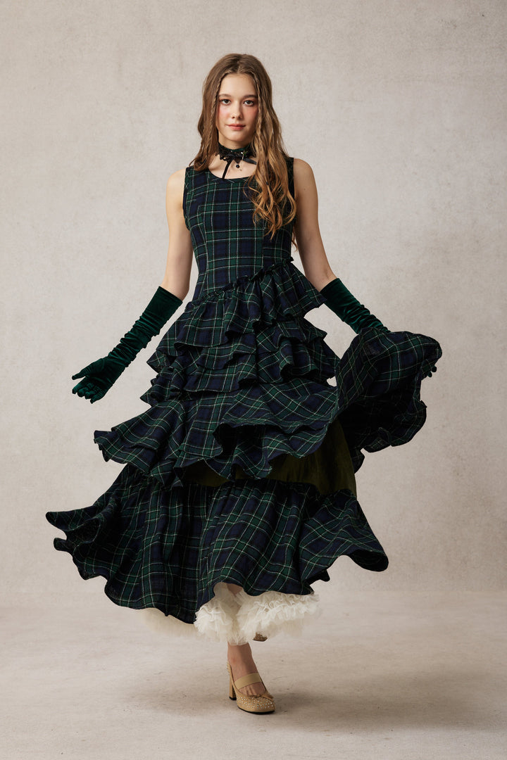 Offred 17 | 100% wool layered dress gown