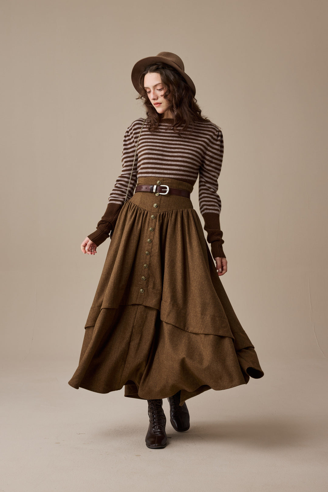 Oxford 13|100% wool classic striped pullover jumper