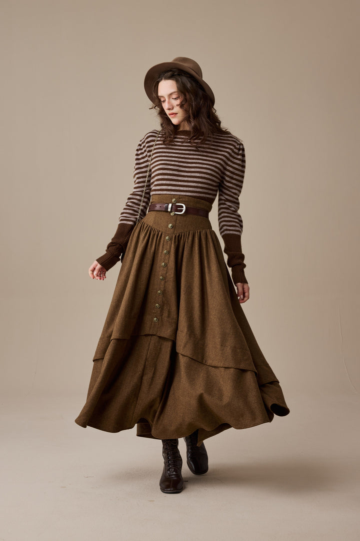 Oxford 13|100% wool classic striped pullover jumper